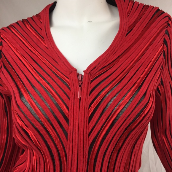 Alexandra Rosati 8 stretch ribbon zip jacket - Picture 5 of 8